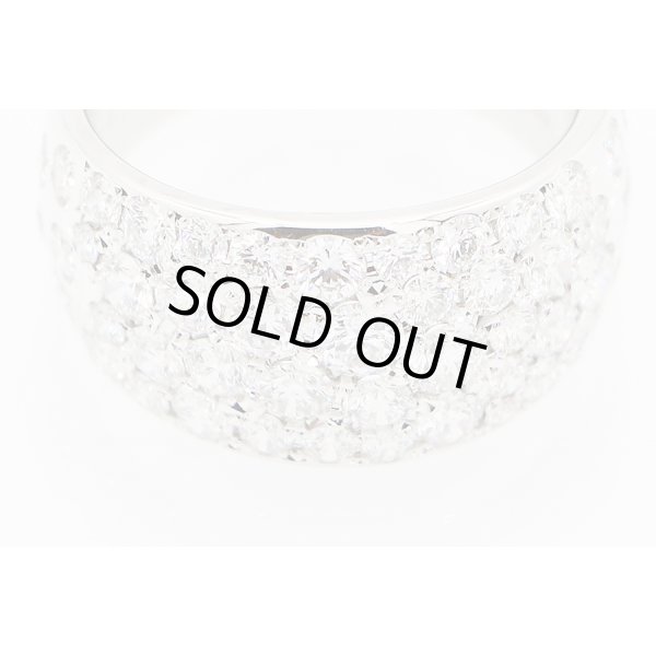 ミキモト 750WG ダイアイリリング 2.12ct 11.20g　拡大