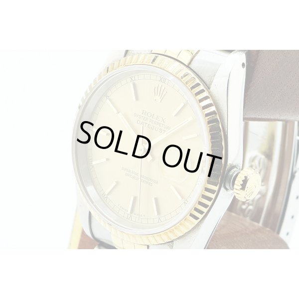 ロレックス　１６２３３　Ｘ番（９２年）シャンパン文字盤　サイド拡大