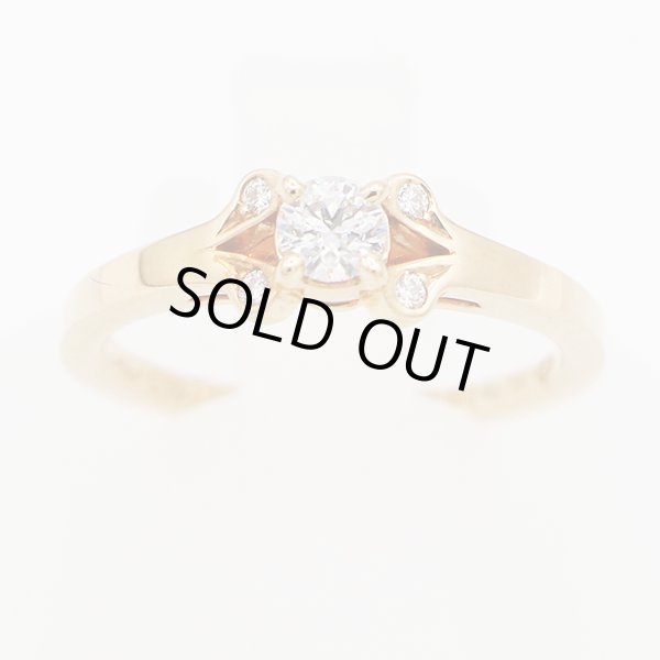 カルティエ　750PG バレリーナ ダイアイリリング 0.19ct 2.90g