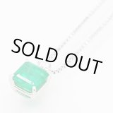 画像: タサキ　PT900/850 エメラルドダイアイリペンダントネックレス 1.73ct 0.11ct 5.10g