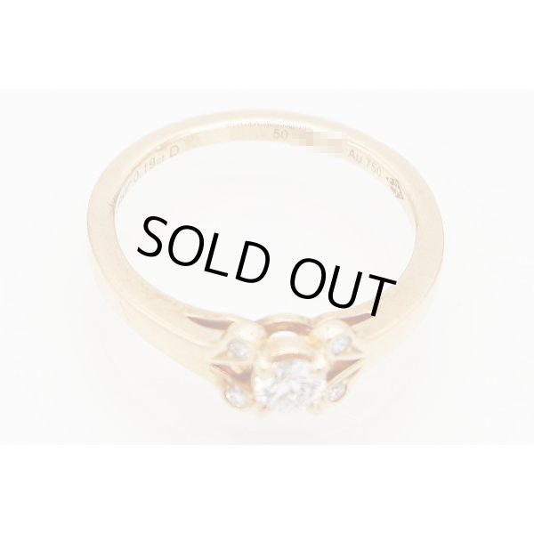 カルティエ　750PG バレリーナ ダイアイリリング 0.19ct 2.90g