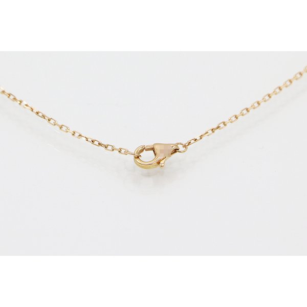 カルティエ　750WG/YG/PG トリニティ ダイアイリネックレス 2.80g　留め具