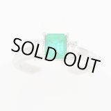 画像: タサキ　PT900 エメラルドダイアイリリング 0.87ct 0.30ct 4.90g