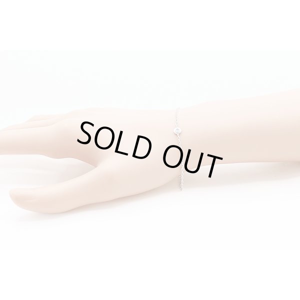 カルティエ　750WG ダムール スモール ダイアイリブレスレット 2.30g　装着イメージ