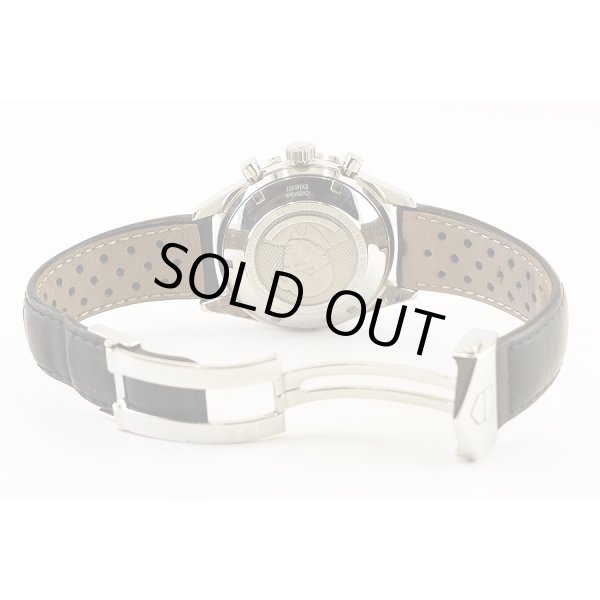 タグホイヤー　ニューカレラ　ＣＶ２０１０－４　黒文字盤　Ｆ・Ｍ・ファッジオ限定　革ベルト