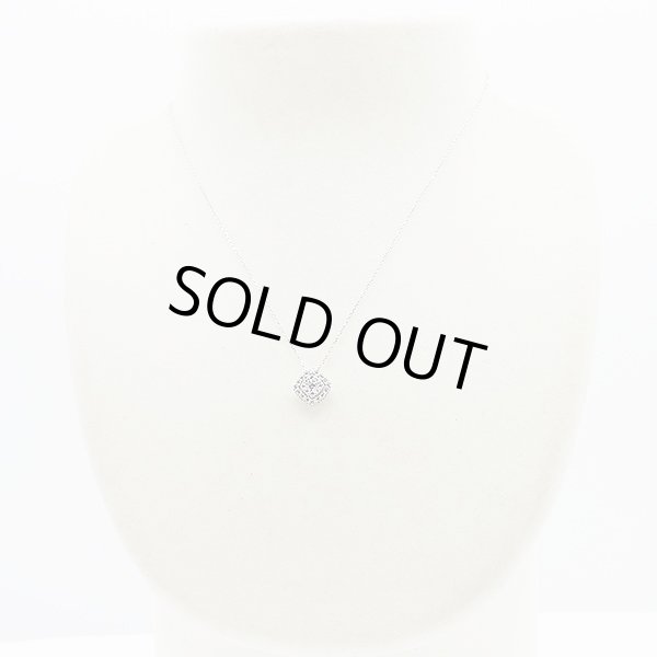 ポンテヴェキオ　PT999/850 ダイアイリペンダントネックレス 0.37ct 2.70g　装着イメージ