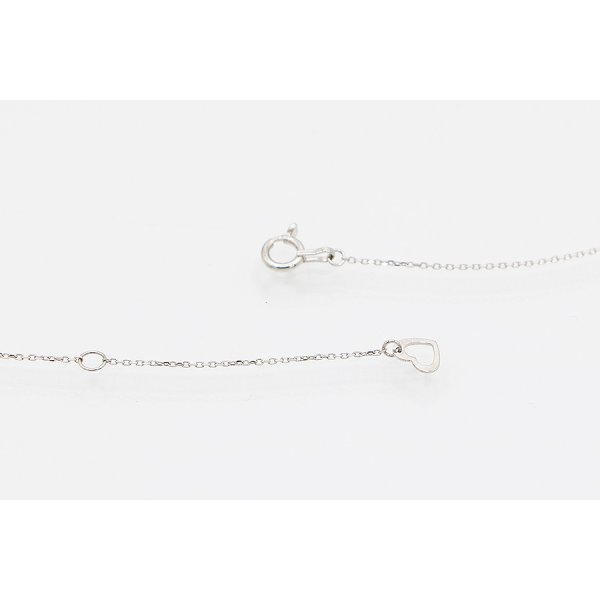 ポンテヴェキオ　PT999/850 ダイアイリペンダントネックレス 0.37ct 2.70g　留め具外したイメージ