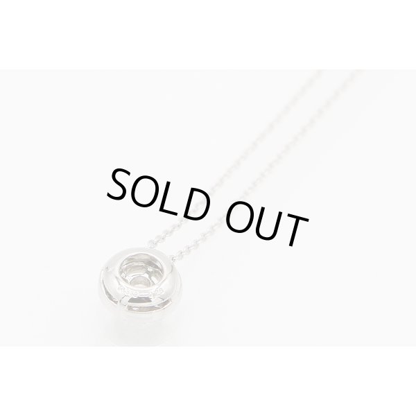 PT999/850 ダイアイリペンダントネックレス 0.28ct 2.90g　裏面