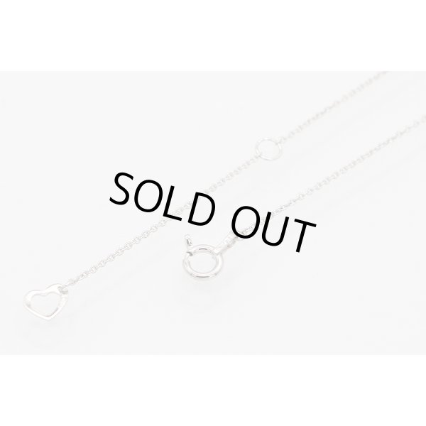 PT999/850 ダイアイリペンダントネックレス 0.28ct 2.90g　留め具外したイメージ