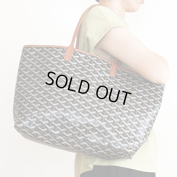 ゴヤール　サンルイPM ノワール／ナチュラル　掛けたイメージ