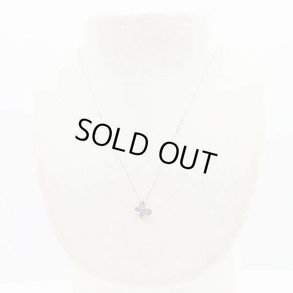 ポンテヴェキオ　PT999/850 ダイアイリペンダントネックレス 0.20ct 3.00g　装着イメージ