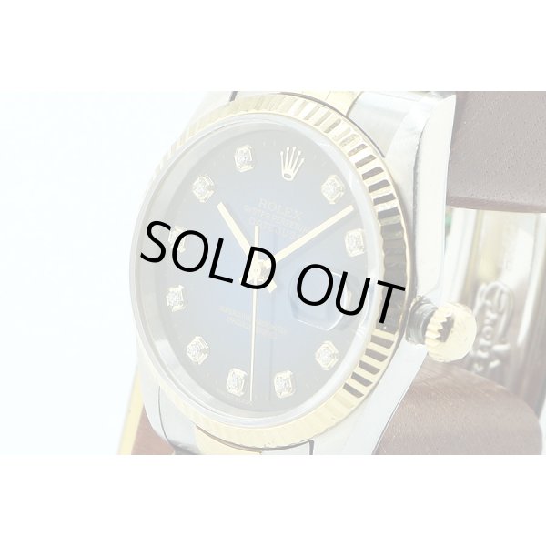 ロレックス　１６２３３Ｇ　青グラデーション文字盤　新１０Ｐ　Ｔ番（９７年）　サイド拡大