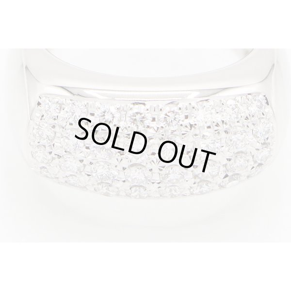 タサキ　PT900 ダイアイリリング 0.72ct 11.50g　拡大