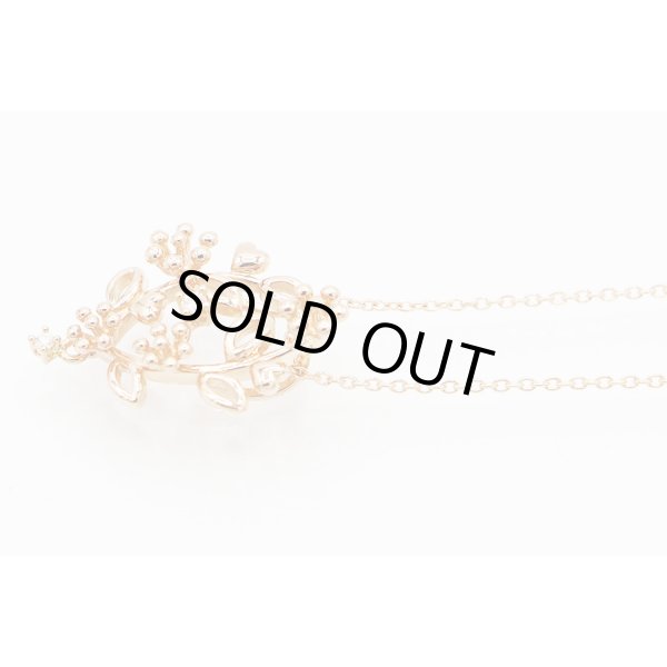 タサキ　K18PG ダイアイリペンダントネックレス 0.02ct 4.10g　サイド