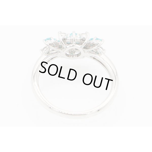 タサキ　PT900 トルマリンダイアイリリング 0.14ct 5.20g　内側