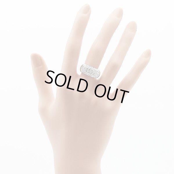 タサキ　PT900 ダイアイリリング 0.72ct 11.50g　装着イメージ