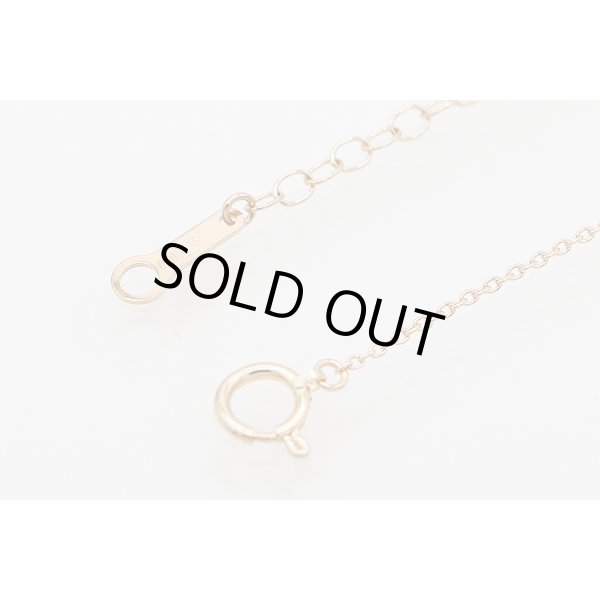 タサキ　K18PG ダイアイリペンダントネックレス 0.02ct 4.10g　留め具外したイメージ(2)