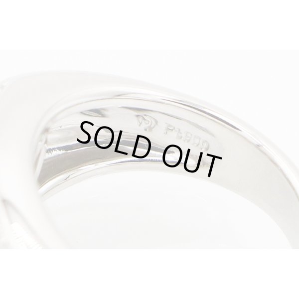 タサキ　PT900 ダイアイリリング 0.72ct 11.50g　刻印