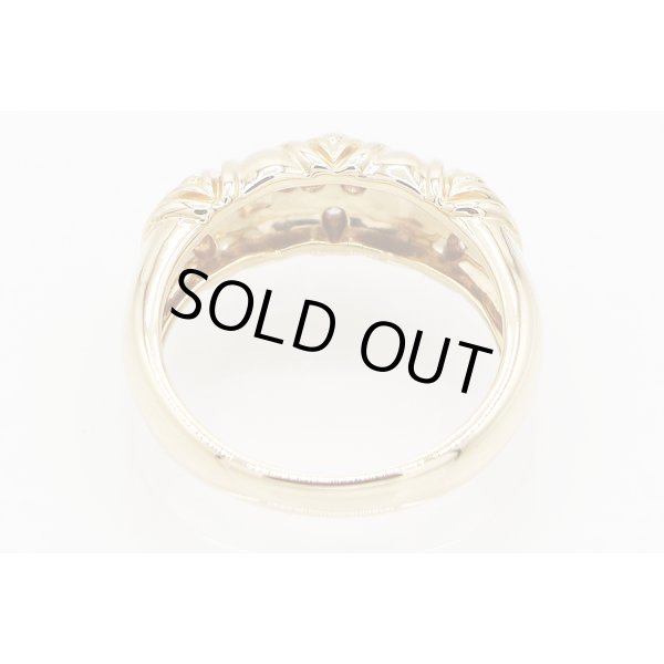 セイコージュエリー　K18 ダイアイリリング 0.35ct 6.40g　内側