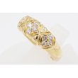 セイコージュエリー　K18 ダイアイリリング 0.35ct 6.40g　サイド