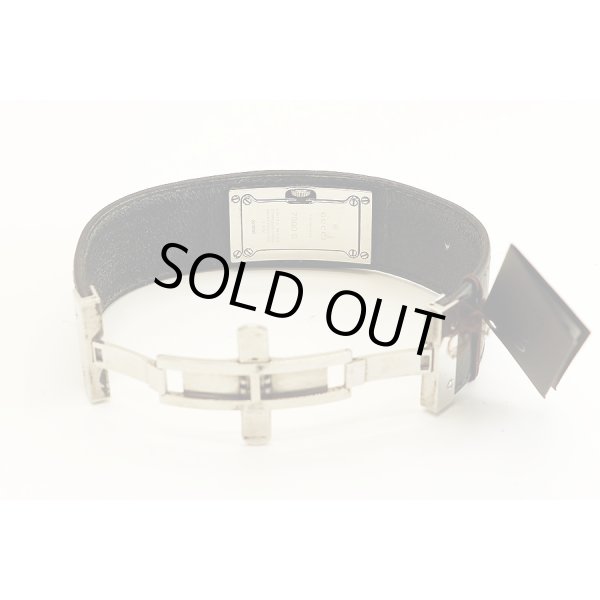 グッチ　バングルウォッチ　７８００Ｓ　黒文字盤　革ベルト