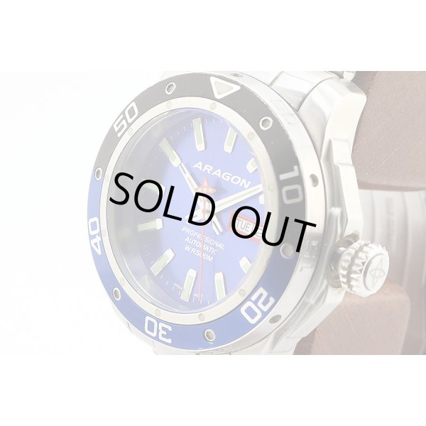 アラゴン　スーパージェット　ＮＨ３６Ａ　５００ｍ　青文字盤　サイド拡大