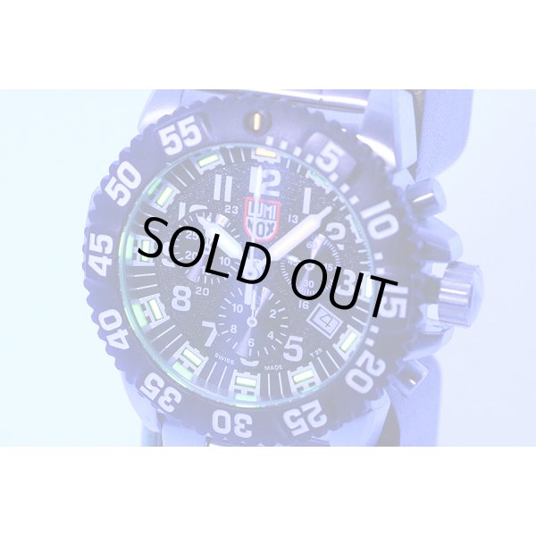 ルミノックス　３１８０　クロノグラフ　黒文字盤　ライト