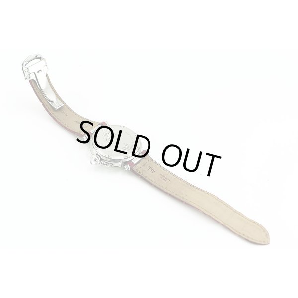 カルティエ　パシャＣ　メリディアン　２３７７　ピンクシェル文字盤　革ベルト状態　裏面