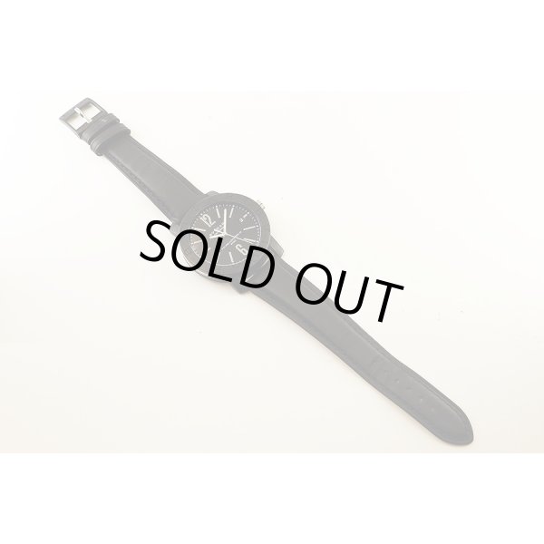 ブルガリ　ブルガリブルガリ　ＢＢ４０ＣＬ　黒文字盤　革ベルト状態　表面