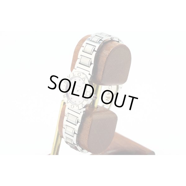 ブルガリ　ブルガリブルガリ　ＢＢＬ２６Ｓ　ピンクシェル文字盤　１２Ｐ　サイド