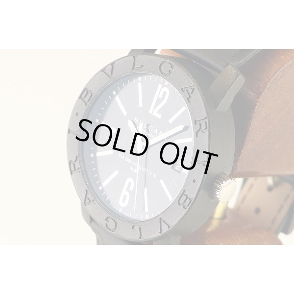 ブルガリ　ブルガリブルガリ　ＢＢ４０ＣＬ　黒文字盤　サイド拡大