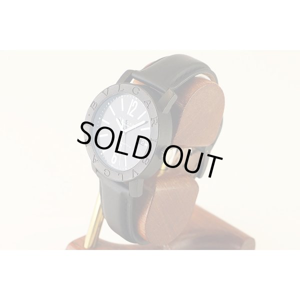 ブルガリ　ブルガリブルガリ　ＢＢ４０ＣＬ　黒文字盤　サイド