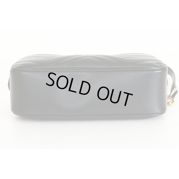 グッチ　GGマーモント　キルティング スモール　ショルダーバック　447632 204991 ブラック　底