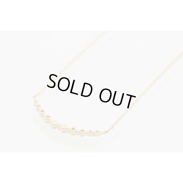 ヴァンドーム　K18PG ダイアイリネックレス 0.30ct 1.90g　裏面