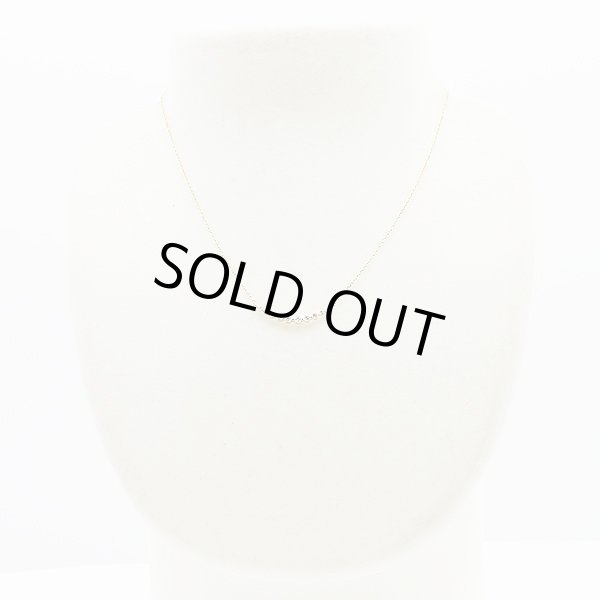 ヴァンドーム　K18PG ダイアイリネックレス 0.30ct 1.90g　装着イメージ