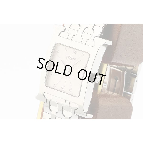 エルメス　オールアッッシュ　ＨＨ１．５１０　白文字盤　サイド拡大