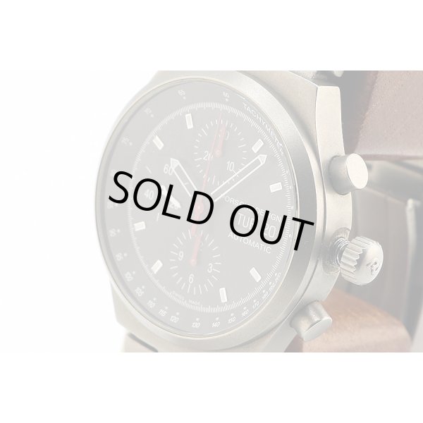 ポルシェデザインｂｙエテルナ　クロノグラフ　Ｐ５６１０　黒文字盤　サイド拡大