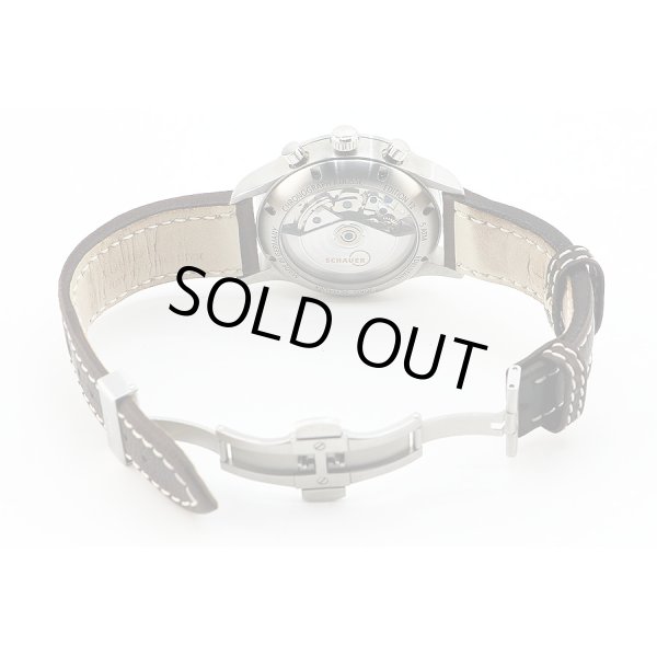 シャウアー　エディション１２　クロノ　ＫＵＬＩＳＳＥ　Ｎｏ３６０　白文字盤　革ベルト