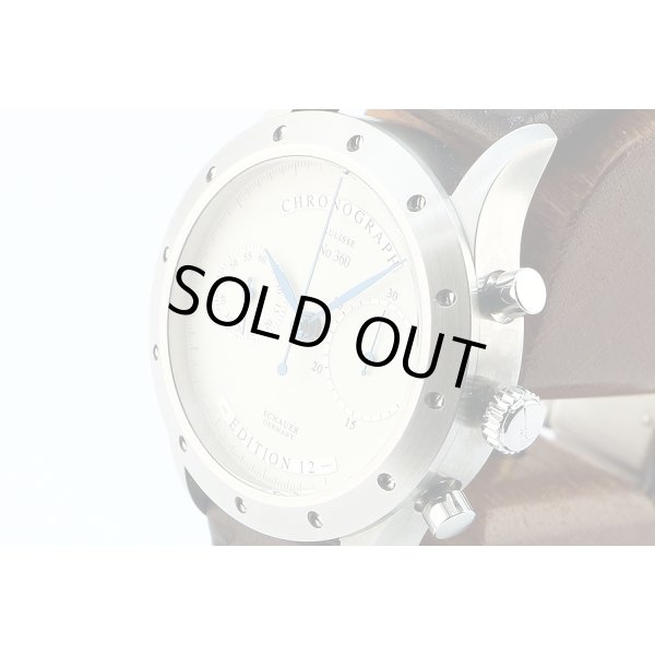 シャウアー　エディション１２　クロノ　ＫＵＬＩＳＳＥ　Ｎｏ３６０　白文字盤　サイド拡大