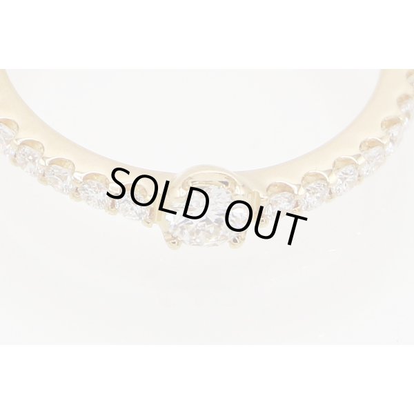 スタージュエリー　K18 ダイアイリリング 0.30ct 1.90g　拡大