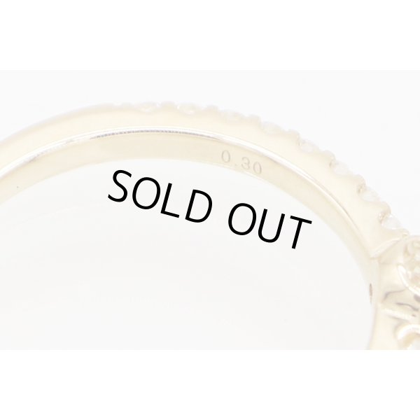 スタージュエリー　K18 ダイアイリリング 0.30ct 1.90g　刻印(2)