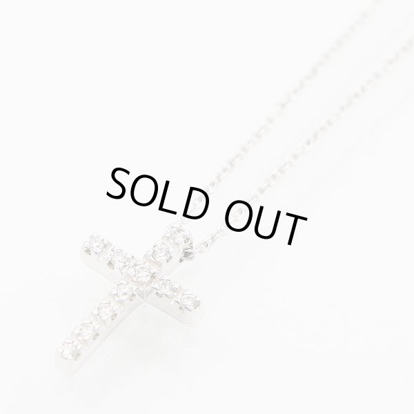 スタージュエリー　K18WG ダイアイリペンダントネックレス 0.11ct 2.80g