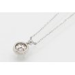 ヴァンドーム　PT950/850 ダイアイリペンダントネックレス 0.088ct 0.10ct 2.30g　裏面