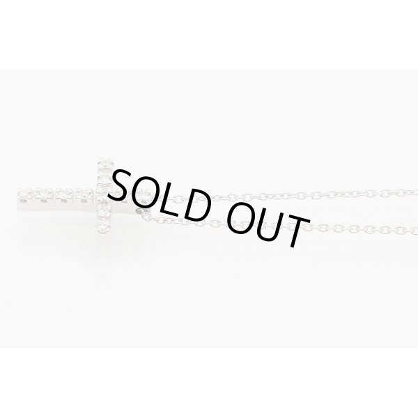 スタージュエリー　K18WG ダイアイリペンダントネックレス 0.11ct 2.80g　サイド