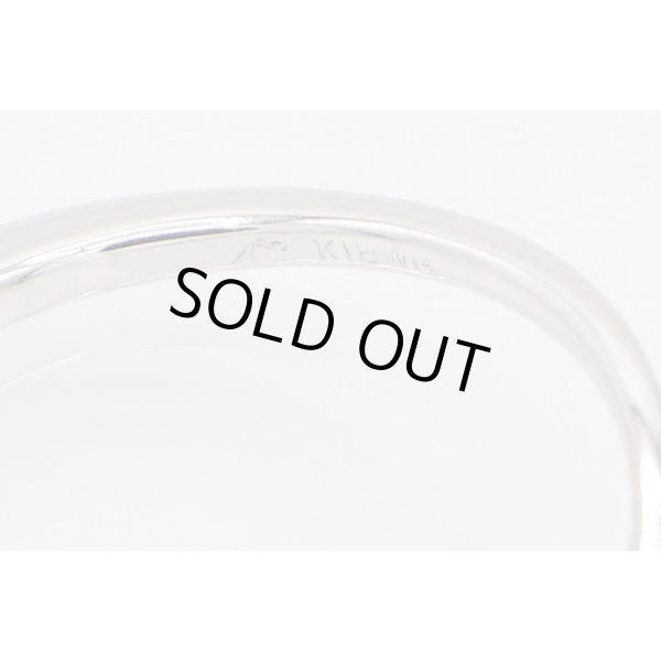 ４℃ 　K18WG ダイアイリリング 2.00g　刻印