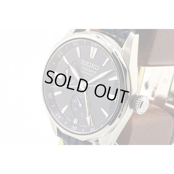 セイコー　プレサージュ　オーシャントラベラー　ＳＢＲＦ０１３　紺文字盤　サイド拡大