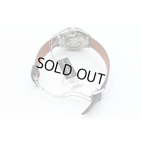 セイコー　プレサージュ　オーシャントラベラー　ＳＢＲＦ０１３　紺文字盤　革ベルト