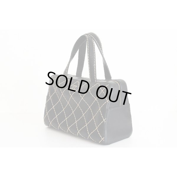 シャネル　ワイルドステッチ ハンドバック A14692 ブラック　サイド