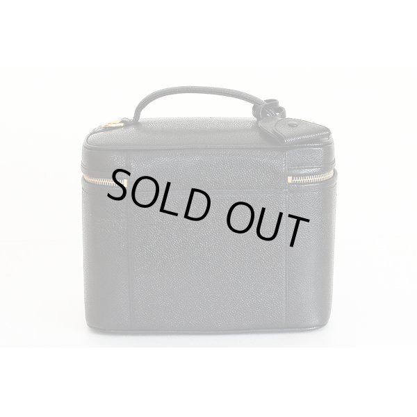 シャネル　2WAYバニティバック ブラック／GP金具　裏面