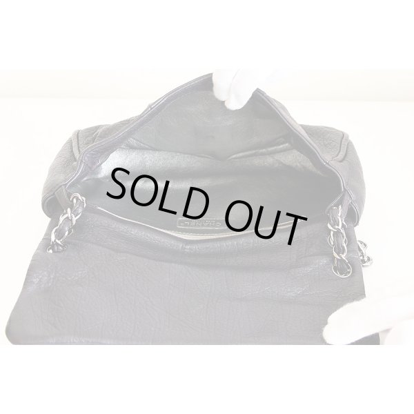 シャネル マトラッセ ワンショルダーバック ダークパープル／SIV金具　中身